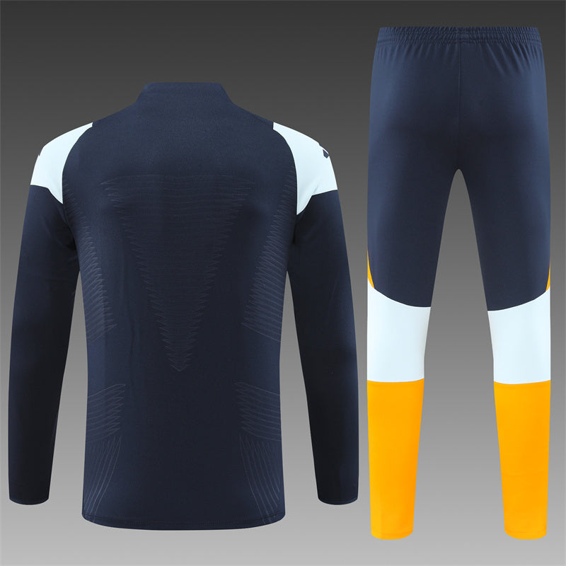 Buzo Completo Real Madrid Azul Diseño Blanco