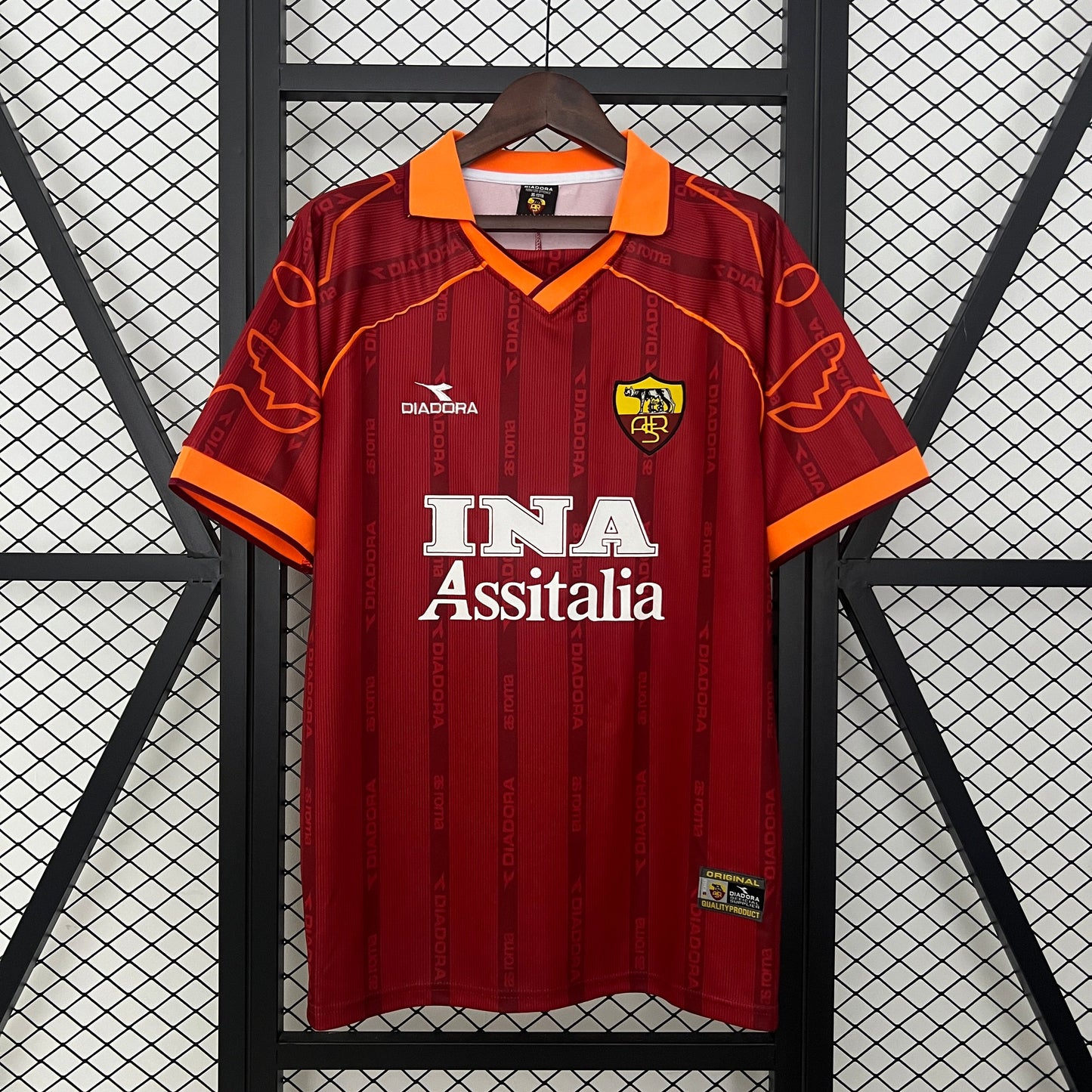 Camiseta AS Roma Local Retro 1999/00 Versión Fan