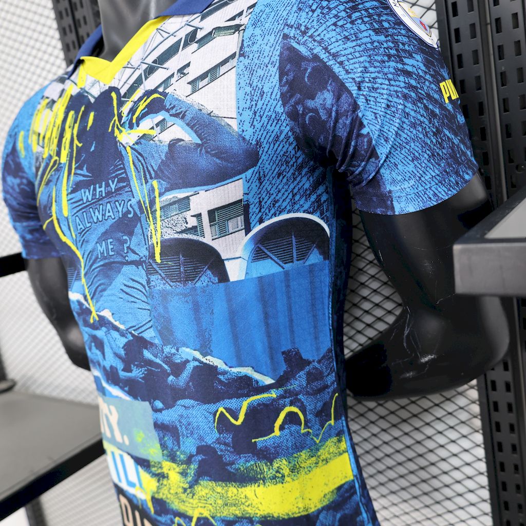 Camiseta Manchester City Edición Especial Azul 2025/26 Versión Jugador