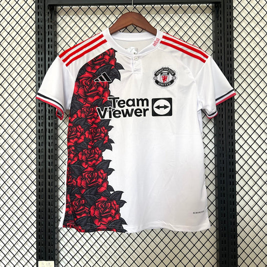 Camiseta Manchester United Edición Especial Blanca 2025/26 Versión Fan