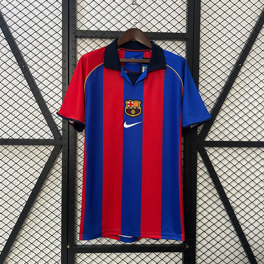 Camiseta FC Barcelona Local Retro 2001/02 Versión Fan