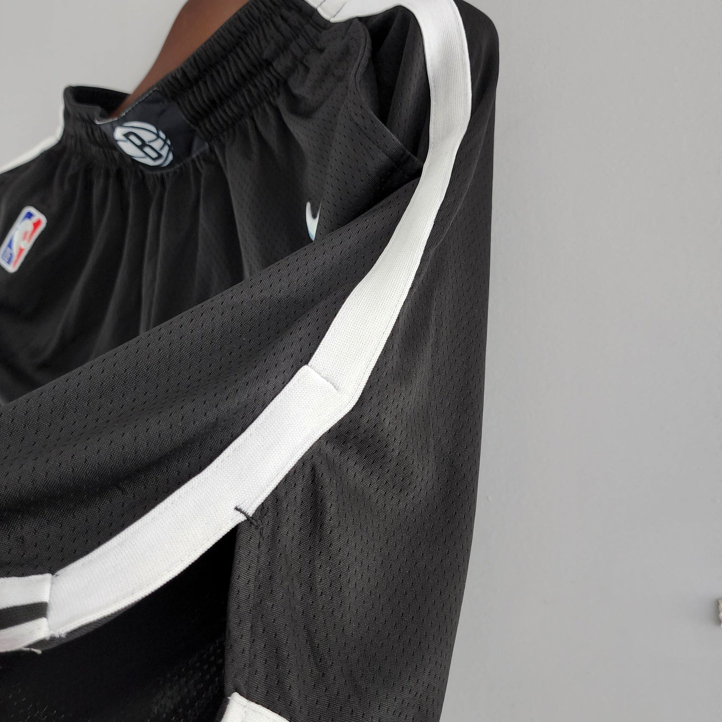 Camiseta NBA 75 Aniversario Brooklyn Nets Shorts Negros