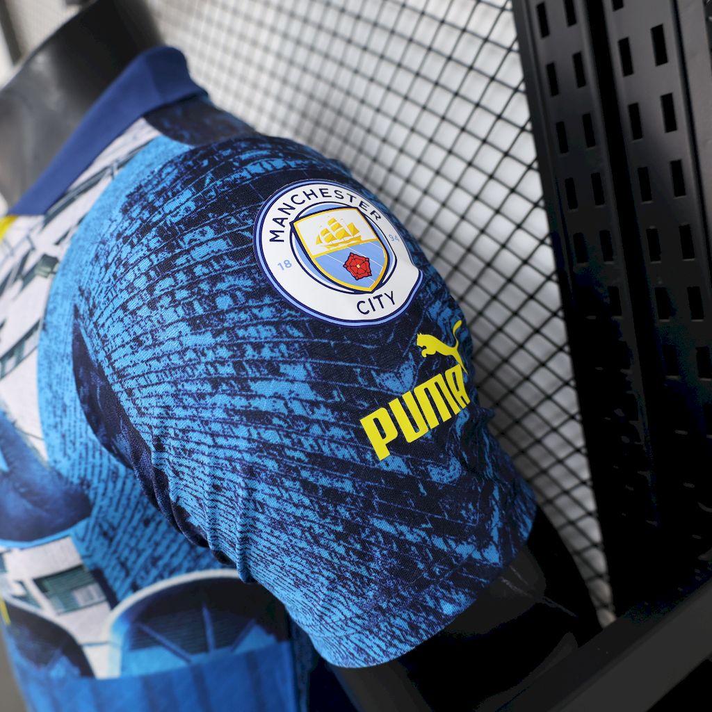 Camiseta Manchester City Edición Especial Azul 2025/26 Versión Jugador