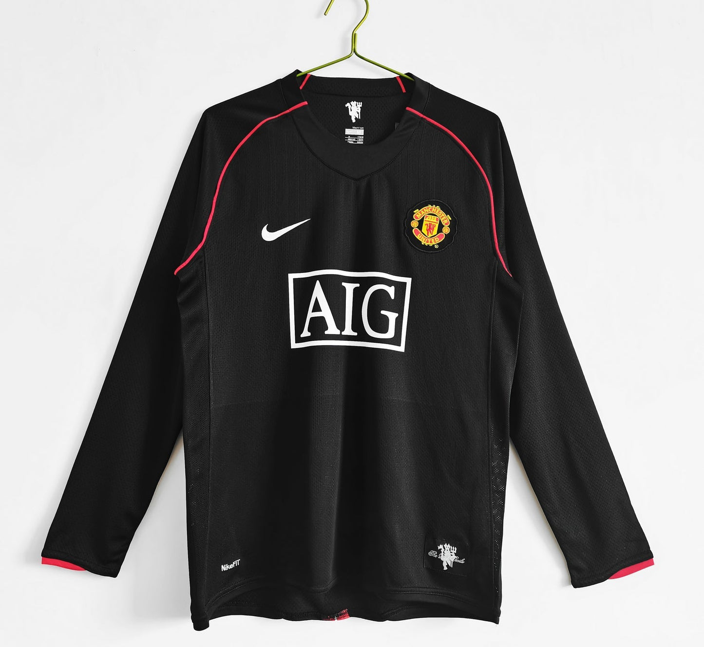 Manchester United 2007/08 Visita | Manga larga Retro