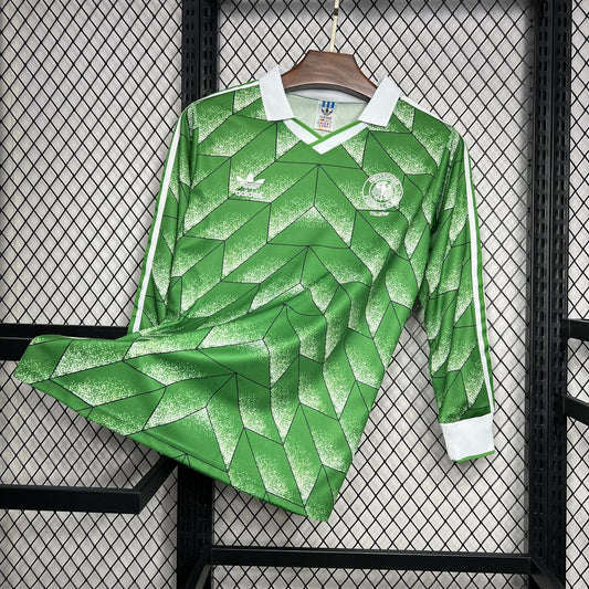 Camiseta Alemania Manga Larga Visita Retro 1990