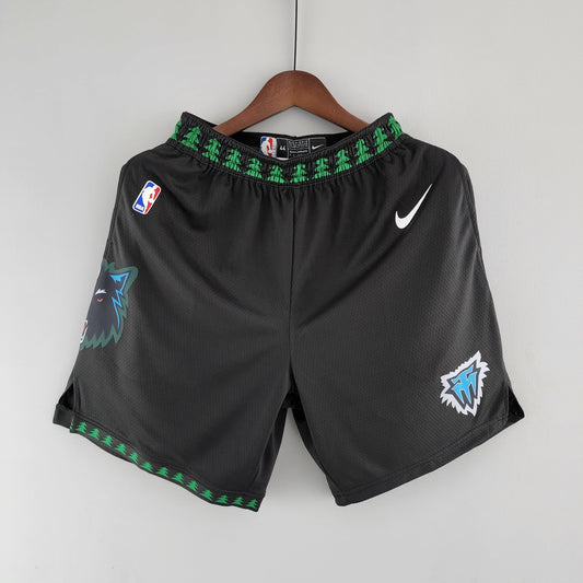 Camiseta Minnesota Timberwolves Shorts Negros