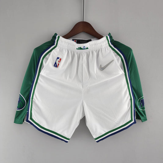 Camiseta Dallas Mavericks "City Edition" Shorts Blanco Verde