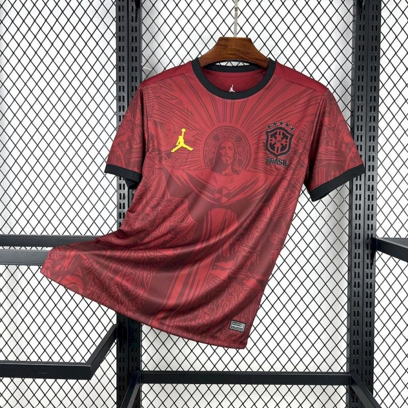 Camiseta Brasil "Jordan Marón" 2025/26 Versión Fan