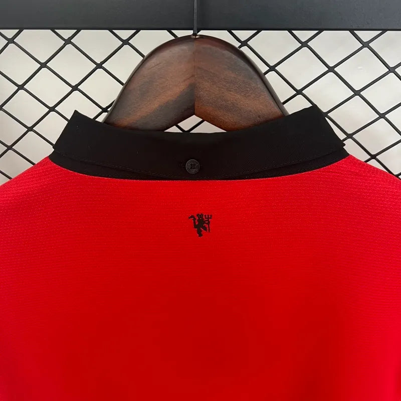 Camiseta Manchester United Manga Larga Local Retro 2013/14 Versión Fan