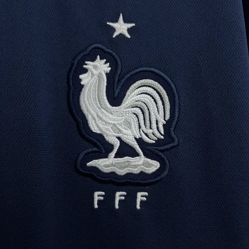 Camiseta Francia Manga Larga Local Retro 2014 Versión Fan