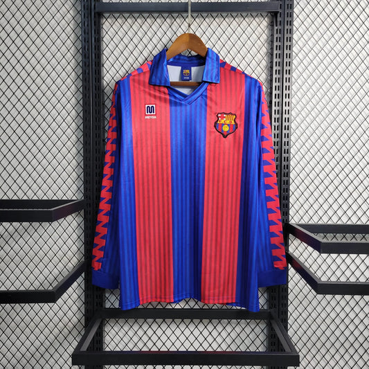 Camiseta FC Barcelona Local Retro Manga Larga 1990/91
