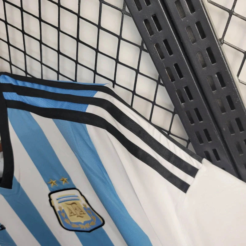 Camiseta Argentina Local Retro 2014 Versión Fan
