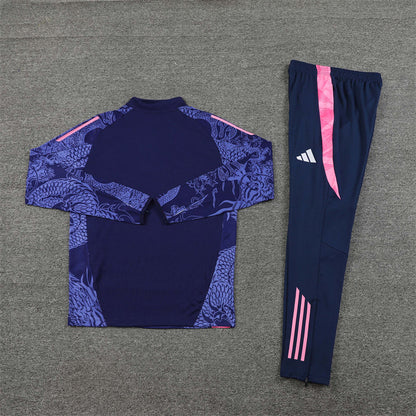 Buzo Completo Real Madrid Dragon Morado