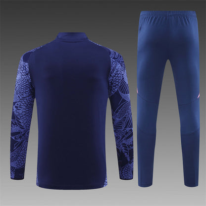 Buzo Completo Real Madrid Dragon Morado