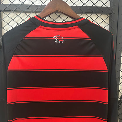 Camiseta Flamengo Local Manga Larga 2025/26 Versión Fan