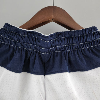 Camiseta Dallas Mavericks Shorts Blanco