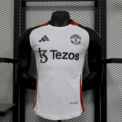 Camiseta Manchester United Pre-Partido Blanco 2025/26 Versión Jugador