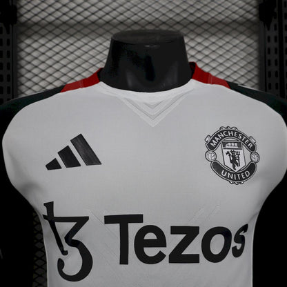 Camiseta Manchester United Pre-Partido Blanco 2025/26 Versión Jugador