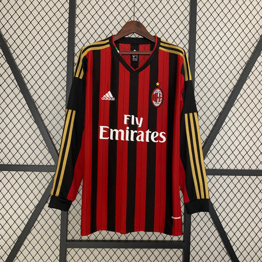 Camiseta AC Milan 2013/14 Local| Manga larga Retro