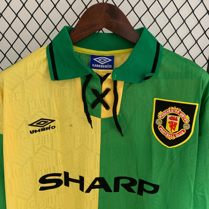 Camiseta Mancheter Unite 1992/94 Visita Tercer Kit | Manga larga Retro