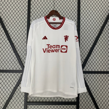 Camiseta Manchester United Visita 2024/25 | Versión Fan Manga Larga