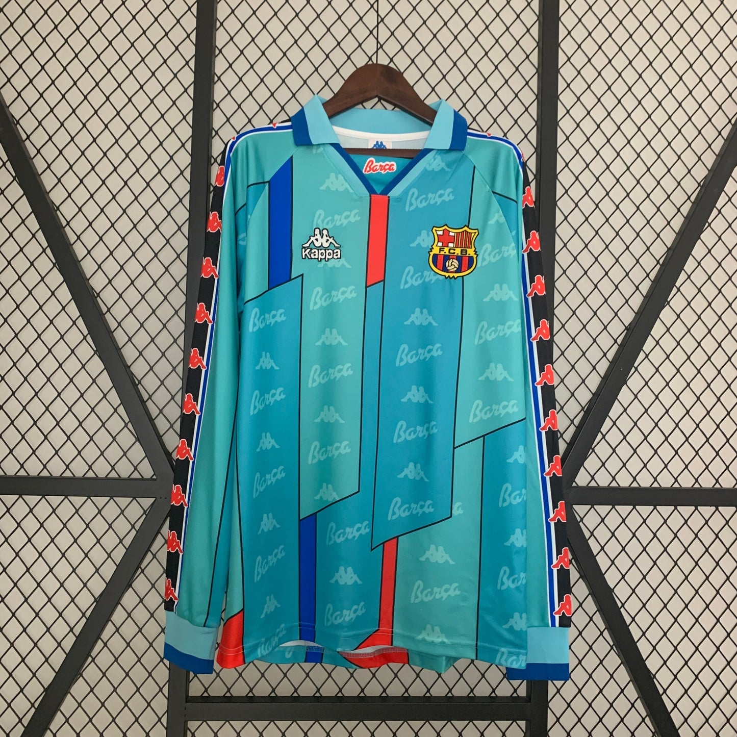 Camiseta Barcelona 1996/97 Visita | Manga larga Retro