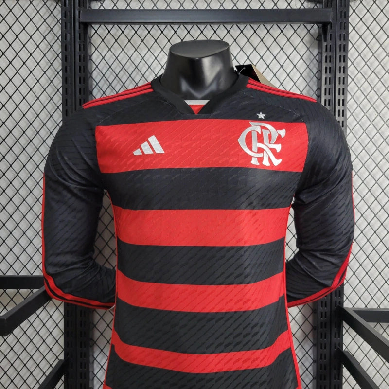 Camiseta Flamengo Local 2024-25 Manga larga | Versión jugador