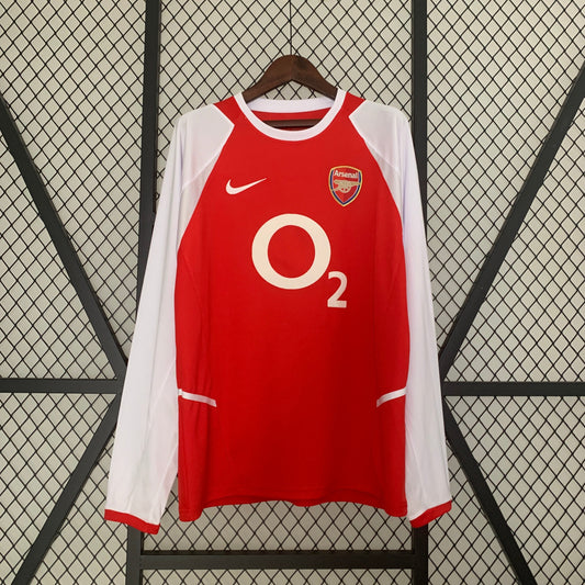 Camiseta Arsenal 2002/04 Local | Manga larga Retro