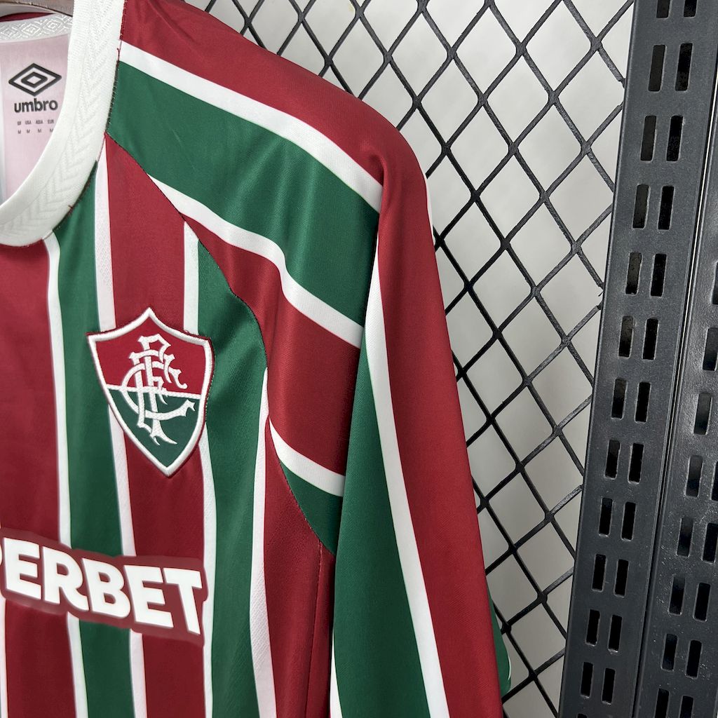 Camiseta Fluminense Local Manga Larga 2025/26 Versión Fan
