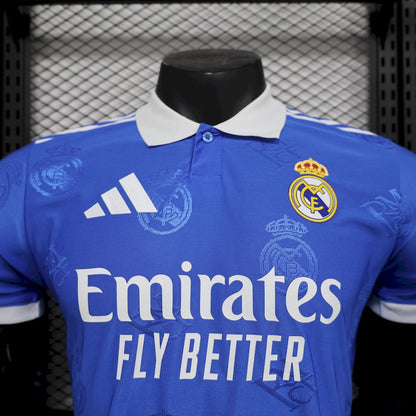 Real Madrid Polo Azul 2025/26 Versión Jugador