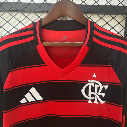 Camiseta Flamengo Local Manga Larga 2025/26 Versión Fan