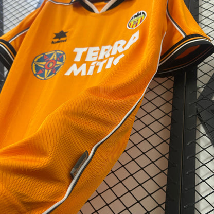 Camiseta Valencia CF Visita Retro 1999/00 Versión Fan