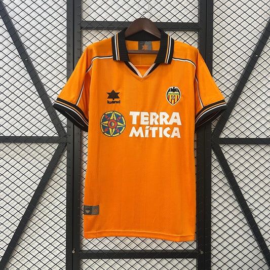 Camiseta Valencia CF Visita Retro 1999/00 Versión Fan