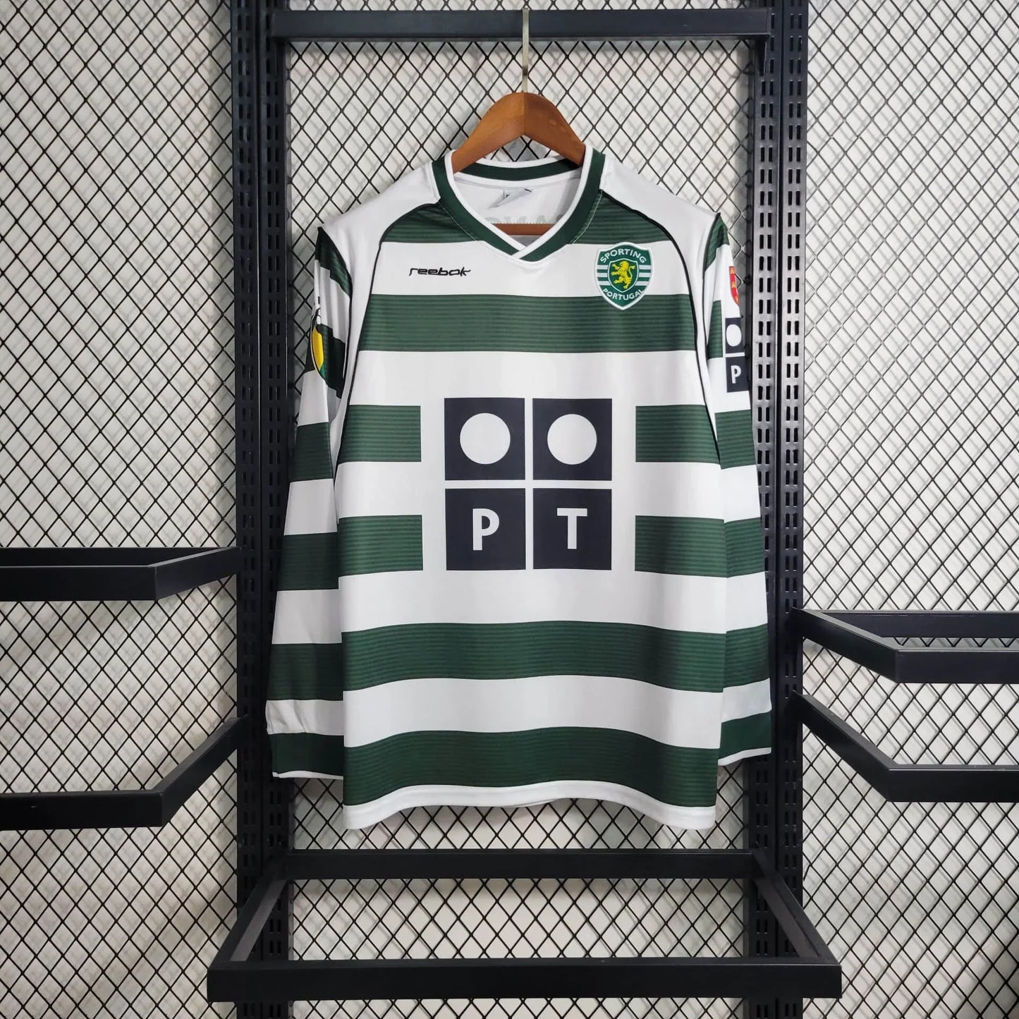 Sporting Lisboa Local Retro Manga Larga 2001/03
