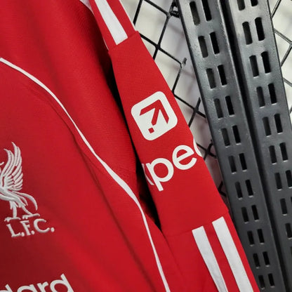 Camiseta Liverpool Local Manga Larga 2025/26 Versión Fan