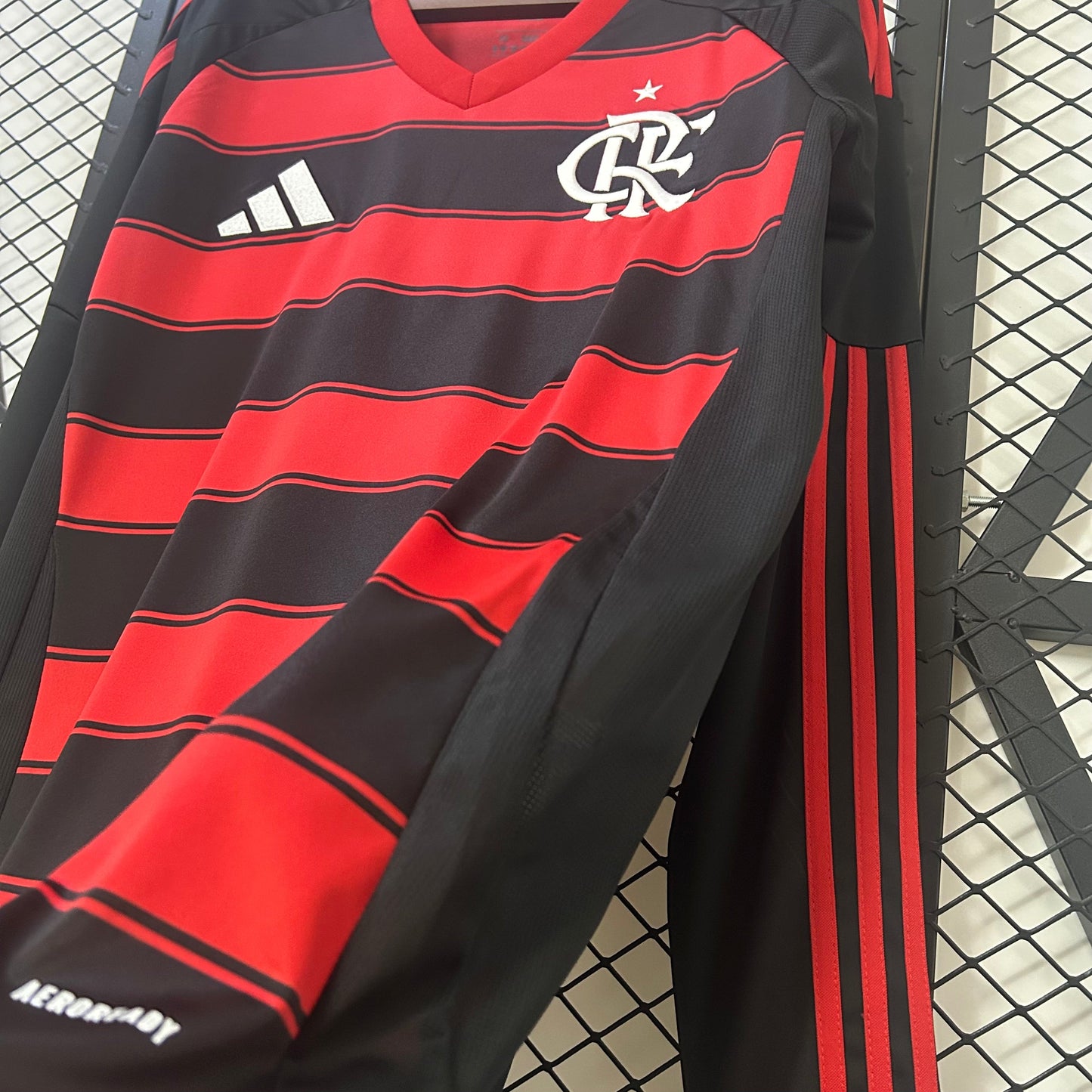 Camiseta Flamengo Local Manga Larga 2025/26 Versión Fan