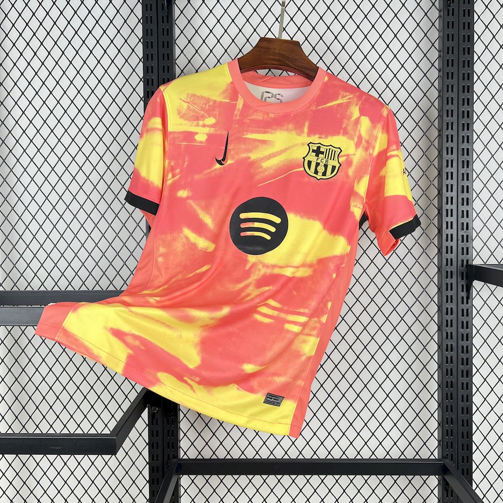 Camiseta FC Barcelona Pre-Partido Naranja 2025/26 Versión Fan