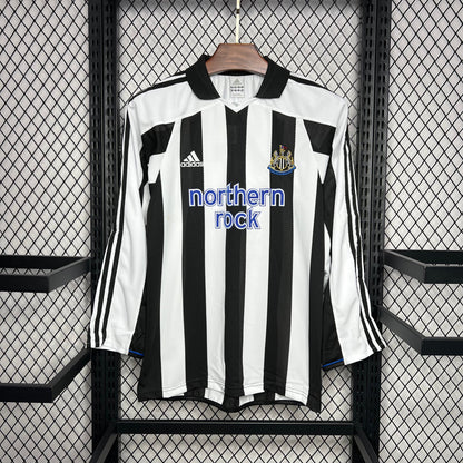 Camiseta Newcastle United Local Retro Manga Larga 2003/05