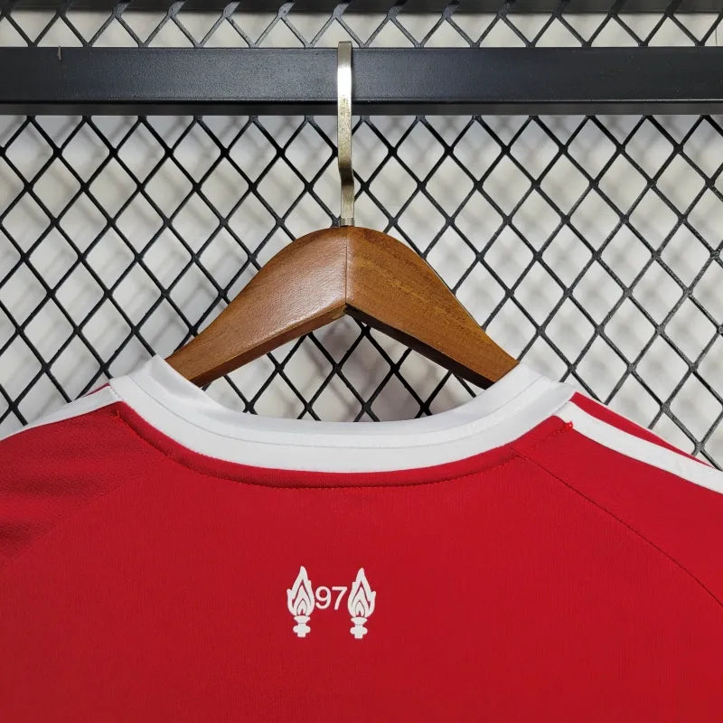 Camiseta Liverpool Local Manga Larga 2025/26 Versión Fan