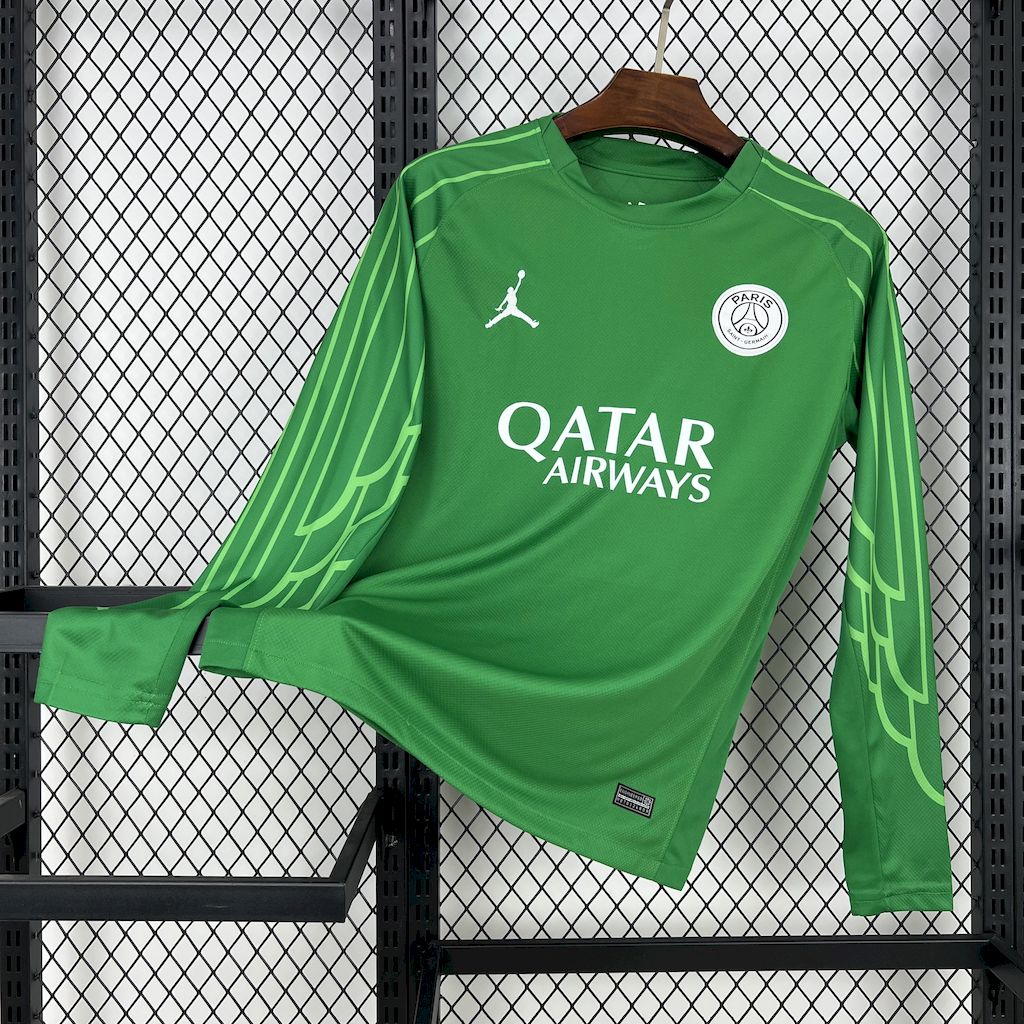 Paris Saint-Germain Portero Verde 2025/26 Manga Larga Versión Fan