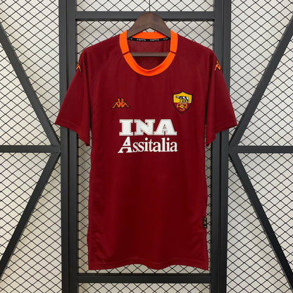 Camiseta AS Roma Local Retro 00/01 Versión Fan