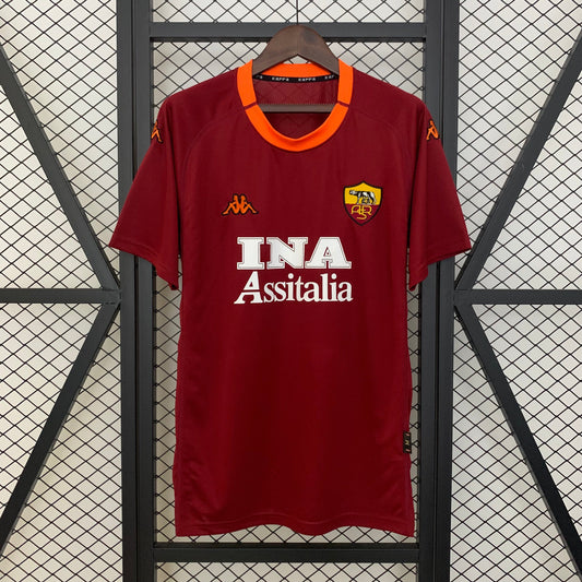 Camiseta AS Roma Local Retro 00/01 Versión Fan