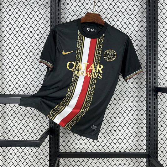 Paris Saint-Germain "Negro y Dorado" 2025/26 Versión Fan
