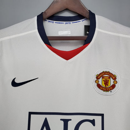 Camiseta Manchester United 2008/09 Visita | Manga larga Retro