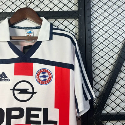 Camiseta Bayern Munich Visita Retro 2000/02 Versión Fan