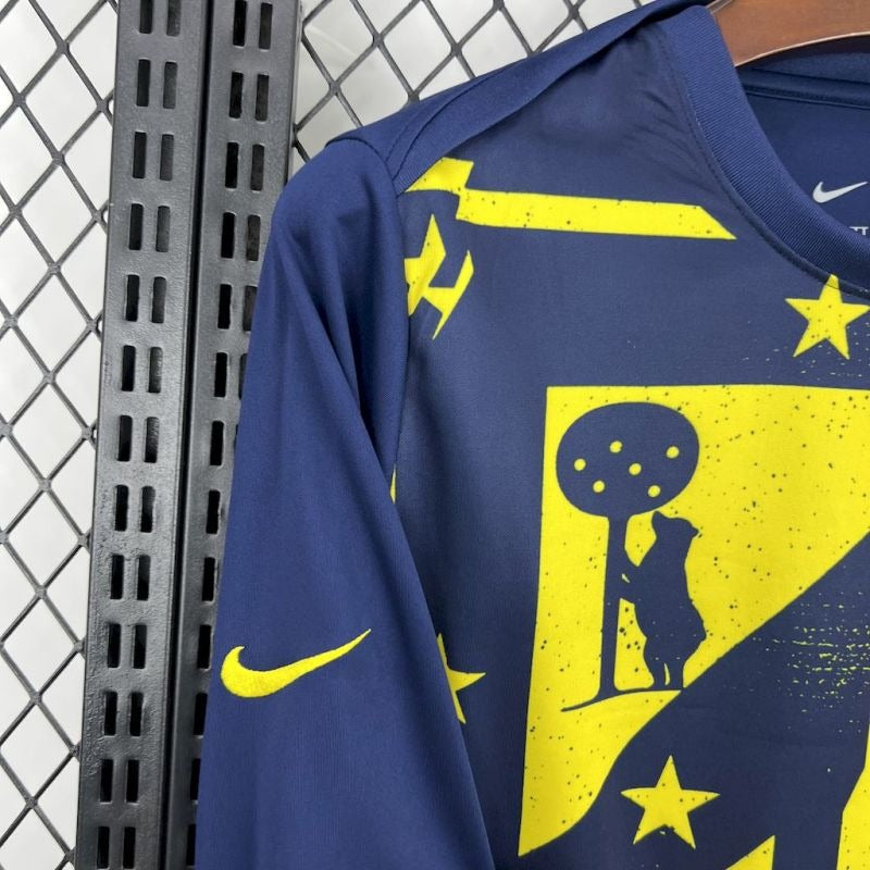 Camiseta Atlético Madrid Pre-Partido Azul 2025/26 Versión Fan