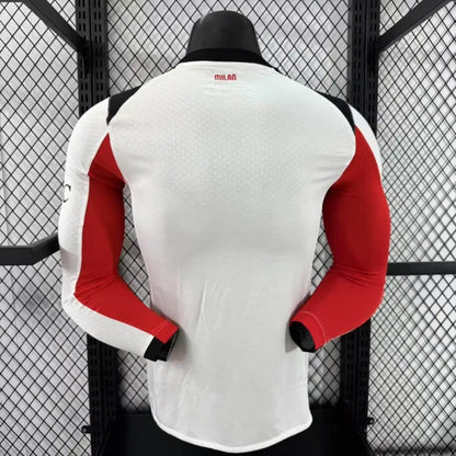 Camiseta AC Milan Visita Manga Larga 2025/26 Versión Jugador