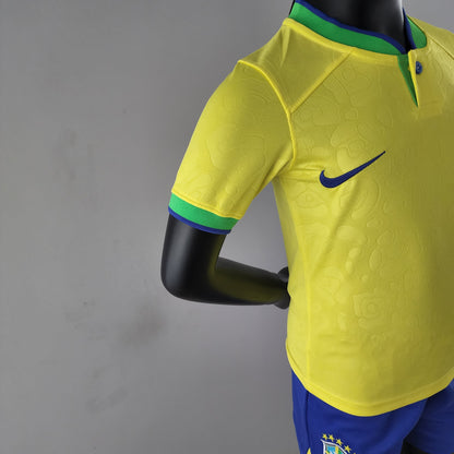 Conjunto de niños  Brasil mundial 2022 Local | 🎅🏻 Envío navideño