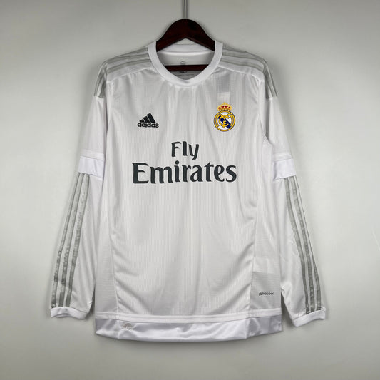 Camiseta Real Madrid Local Manga Larga Retro 2015/16