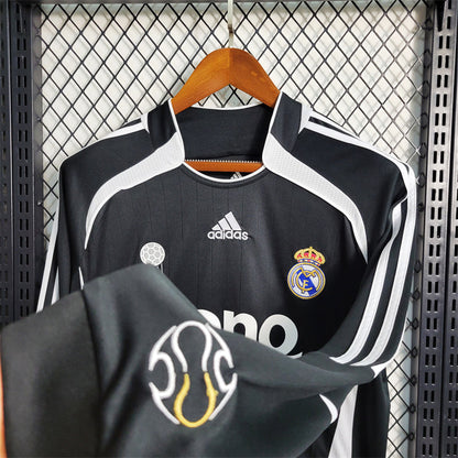Camiseta Real Madrid Visita Manga Larga Retro 2006/07